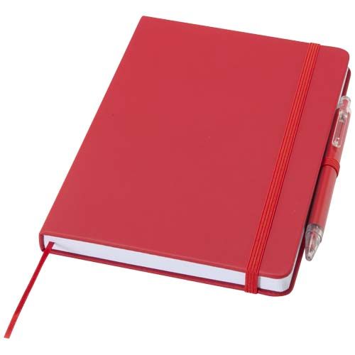 Set de cuaderno reciclado y bolígrafo Spectrum A5