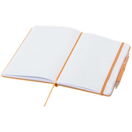 Set de cuaderno reciclado y bolígrafo Spectrum A5