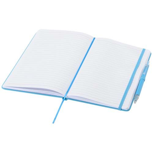Set de cuaderno reciclado y bolígrafo Spectrum A5