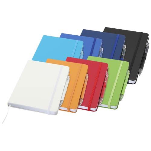 Set de cuaderno reciclado y bolígrafo Spectrum A5