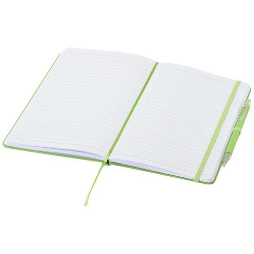 Set de cuaderno reciclado y bolígrafo Spectrum A5