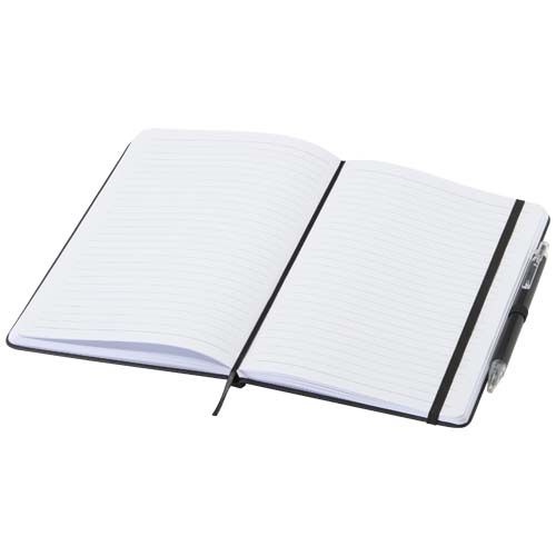 Set de cuaderno reciclado y bolígrafo Spectrum A5