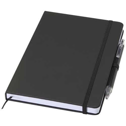Set de cuaderno reciclado y bolígrafo Spectrum A5