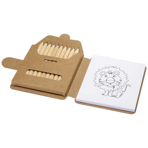 Bloc de dessin Chroma et coffret de crayons