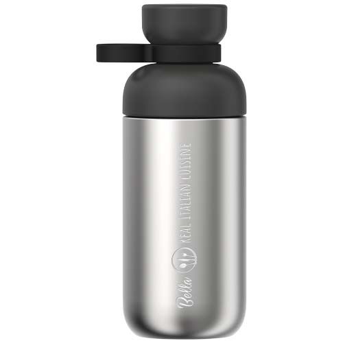 black Botella de agua Mepal Vita de 500 ml, de acero inoxidable reciclado