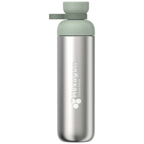 verde salvia Botella de agua Mepal Vita de 900 ml, de acero inoxidable reciclado