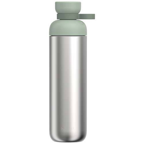 verde salvia Botella de agua Mepal Vita de 900 ml, de acero inoxidable reciclado