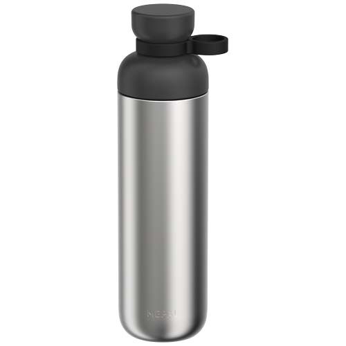 black Botella de agua Mepal Vita de 900 ml, de acero inoxidable reciclado