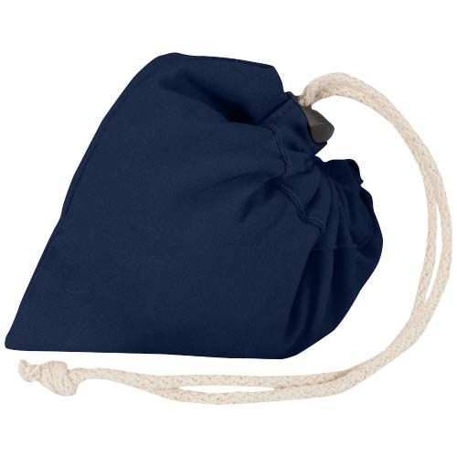 Bolsa de tela de algodón reciclada GRS «Madras Blend», 140 g/m², plegable, 7 l