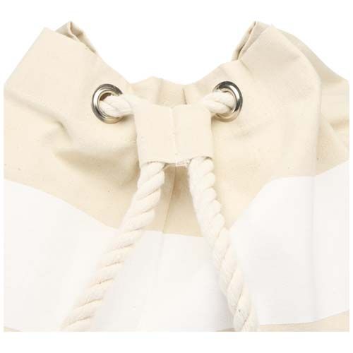 white Bolsa de lona marinera Florida de 270 g/m² con certificación GRS, 15 l