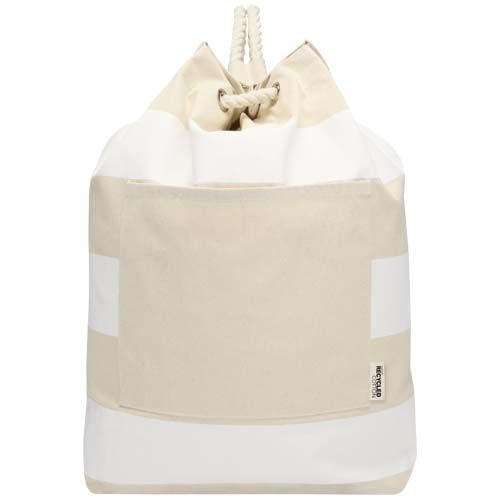 white Bolsa de lona marinera Florida de 270 g/m² con certificación GRS, 15 l