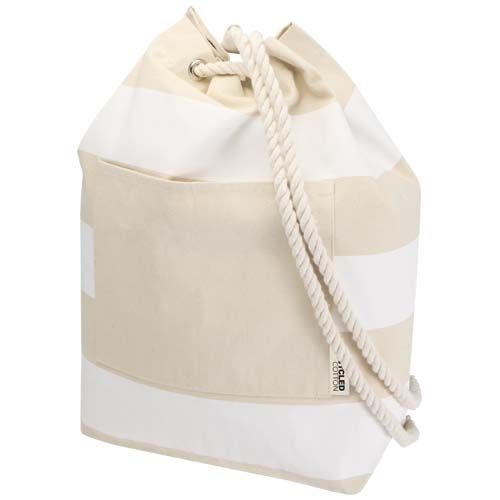 white Bolsa de lona marinera Florida de 270 g/m² con certificación GRS, 15 l