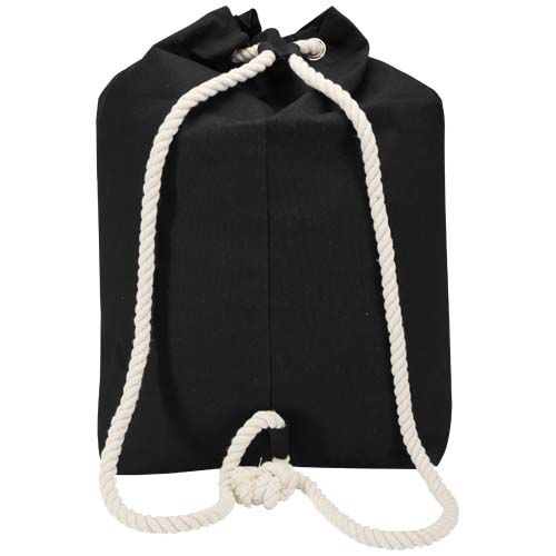 black Bolsa de lona marinera Florida de 270 g/m² con certificación GRS, 15 l