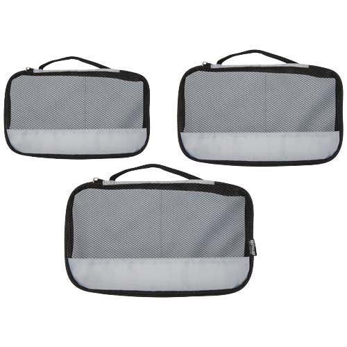gray Cubos de viaje reciclados Jet GRS - juego de 3