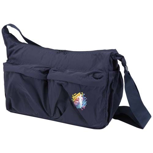 azul marino Bolso bandolera para portátil Calli de 33 cm de GRS, de nailon reciclado