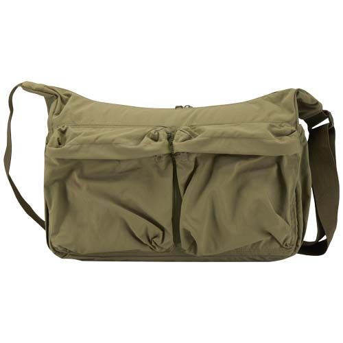 verde bosque Bolso bandolera para portátil Calli de 33 cm de GRS, de nailon reciclado