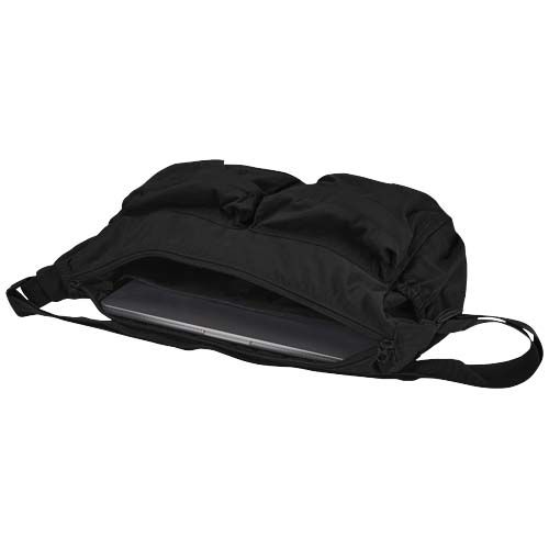 black Bolso bandolera para portátil Calli de 33 cm de GRS, de nailon reciclado
