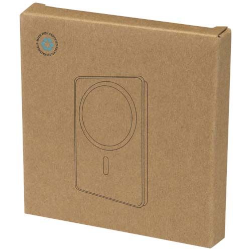 plateado Batería externa magnética Avis de 5000 mAh fabricada con aluminio reciclado RCS