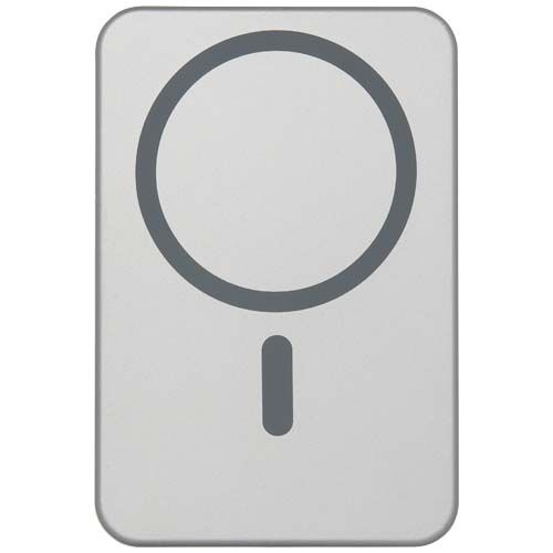 plateado Batería externa magnética Avis de 10 000 mAh fabricada con aluminio reciclado RCS
