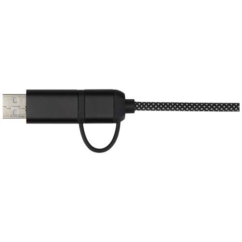 black Cable de carga magnético 5 en 1 SMART de 65 W y 100 cm con certificación RCS