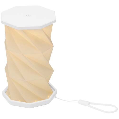 white Lámpara de mesa plegable de plástico reciclado Celestia