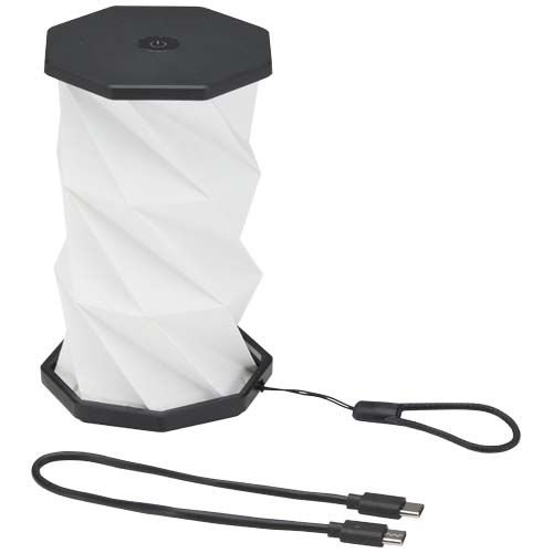 black Lámpara de mesa plegable de plástico reciclado Celestia