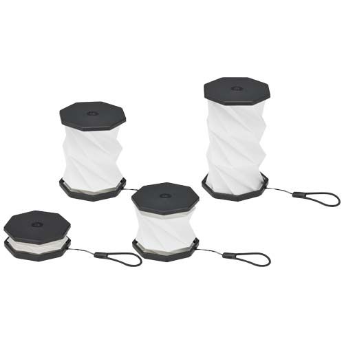 black Lámpara de mesa plegable de plástico reciclado Celestia