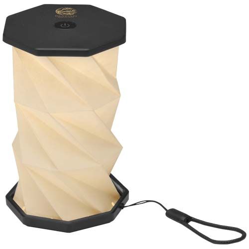 black Lámpara de mesa plegable de plástico reciclado Celestia