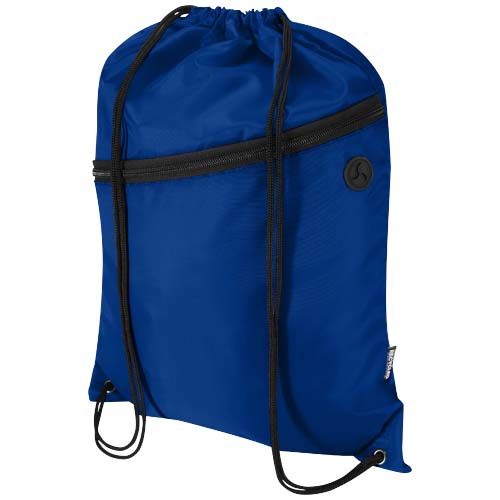 BOLSA CON CORDÓN ORIOLE DE RPET CON BOLSILLO FRONTAL CON CREMALLERA, 5 L