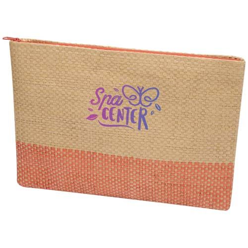 rojo de ladrillo Bolsa con cremallera de papel de paja Rhythm, 3 litros