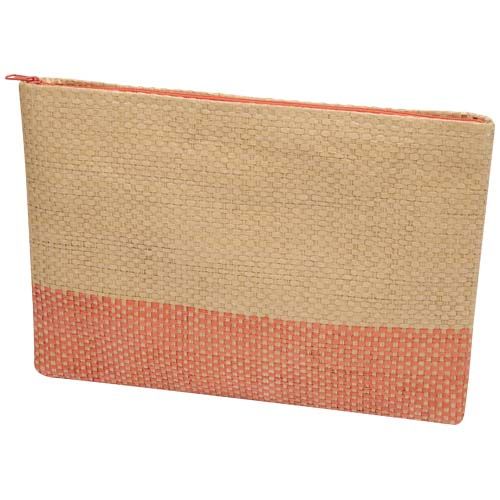 rojo de ladrillo Bolsa con cremallera de papel de paja Rhythm, 3 litros