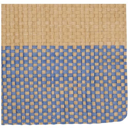 azul mar Bolsa con cremallera de papel de paja Rhythm, 3 litros