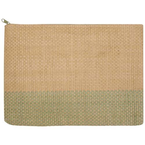verde chiné Bolsa con cremallera de papel de paja Rhythm, 3 litros
