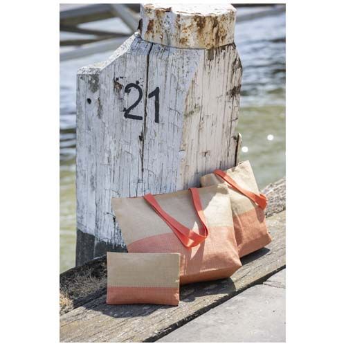 verde chiné Bolsa con cremallera de papel de paja Rhythm, 3 litros