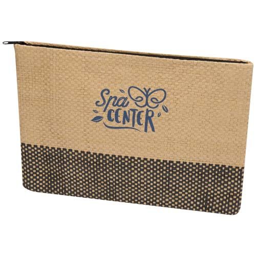 black Bolsa con cremallera de papel de paja Rhythm, 3 litros
