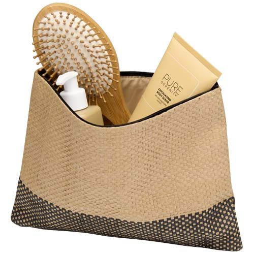 black Bolsa con cremallera de papel de paja Rhythm, 3 litros