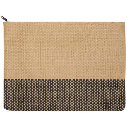 black Bolsa con cremallera de papel de paja Rhythm, 3 litros
