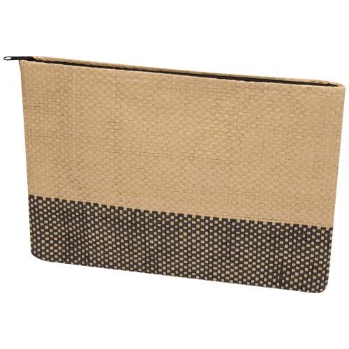 black Bolsa con cremallera de papel de paja Rhythm, 3 litros