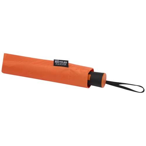 orange Paraguas Agnes de 53 cm, plegable y con apertura automática, fabricado en RPET