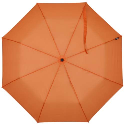 orange Paraguas Agnes de 53 cm, plegable y con apertura automática, fabricado en RPET
