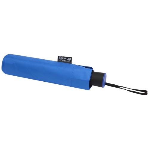 azulón Paraguas Agnes de 53 cm, plegable y con apertura automática, fabricado en RPET