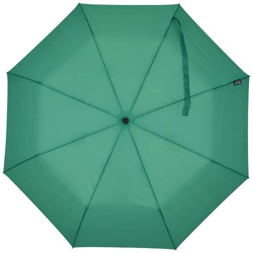 green Paraguas Agnes de 53 cm, plegable y con apertura automática, fabricado en RPET