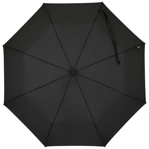 black Paraguas Agnes de 53 cm, plegable y con apertura automática, fabricado en RPET