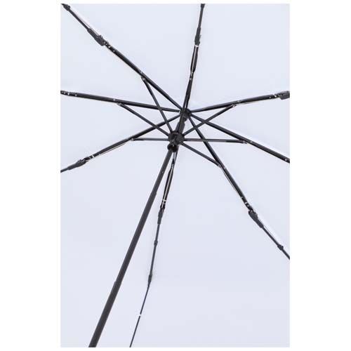 white Paraguas manual plegable Aaron de 23 pulgadas