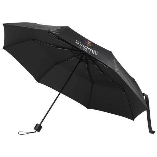 black Paraguas manual plegable Aaron de 23 pulgadas