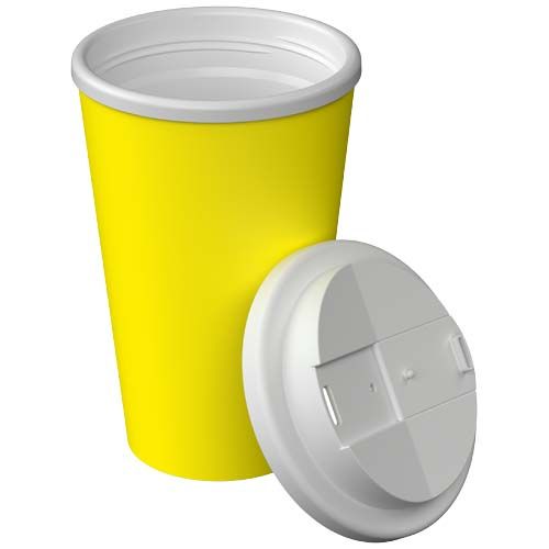 yellow Vaso térmico Americano® Infiniti de 350 ml con tapa a prueba de derrames