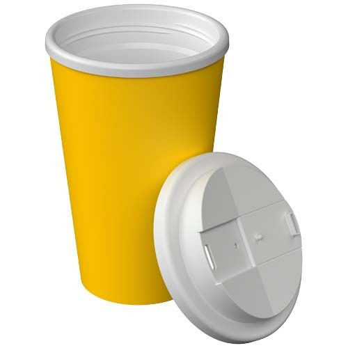 mostaza Vaso térmico Americano® Infiniti de 350 ml con tapa a prueba de derrames