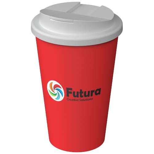 naranja oscuro Vaso térmico Americano® Infiniti de 350 ml con tapa a prueba de derrames