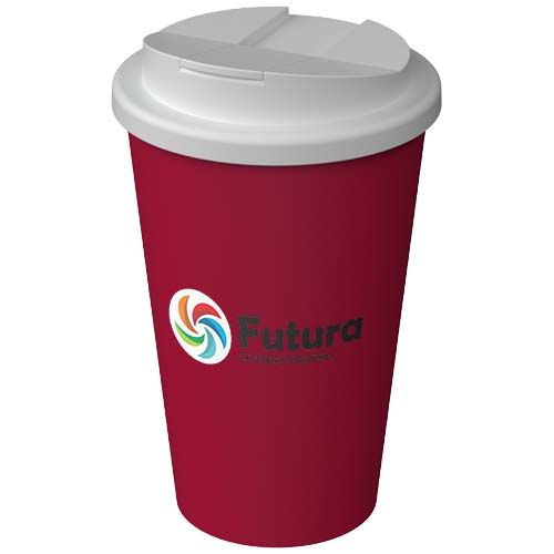 burdeos Vaso térmico Americano® Infiniti de 350 ml con tapa a prueba de derrames