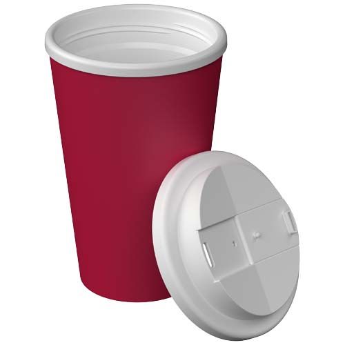burdeos Vaso térmico Americano® Infiniti de 350 ml con tapa a prueba de derrames